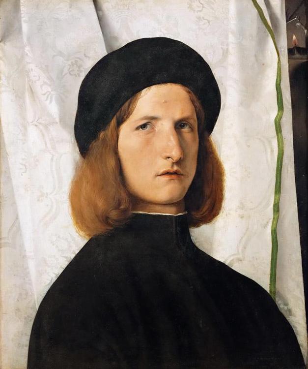 Lorenzo Lotto Portrait of a Young Man (mk08) Germany oil painting art